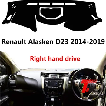 

Taijs right hand drive car dashboard cover for Renault Alaskan D23 2014-2019 anti cracking carpet mat light preventin protection