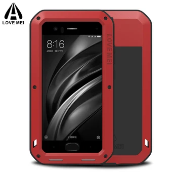

Aluminum Metal Full Body Protective Case For Xiaomi Mi 6 8 Mi6 Phone Shockproof Armor + Gorilla Glass Cover Xiaomi Mi8 Case Mi6