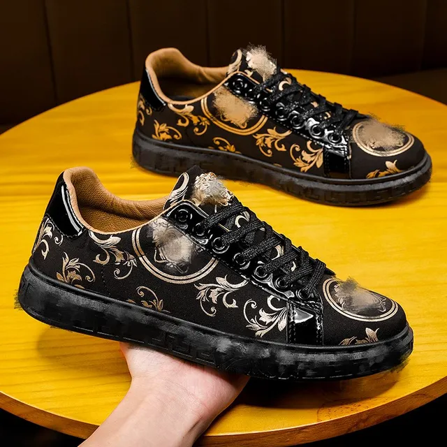 Greg High Top Golden Chunky Sneakers - Image 4