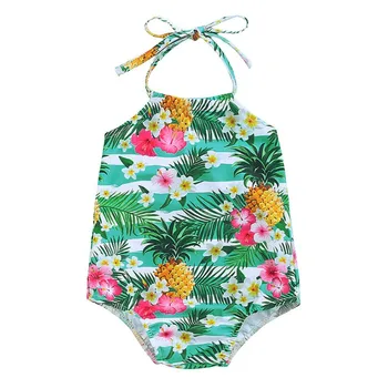 

Newborn Summer Beachwear Baby Girl Cute Flower Fruit Print Swimsuit Swimwear Sunsuit Outfit