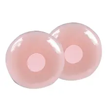 Женские силиконовые накладки на соски многоразовые Nippleless As Picure Heart, круглые, цветочные Невидимая клейкая крышка