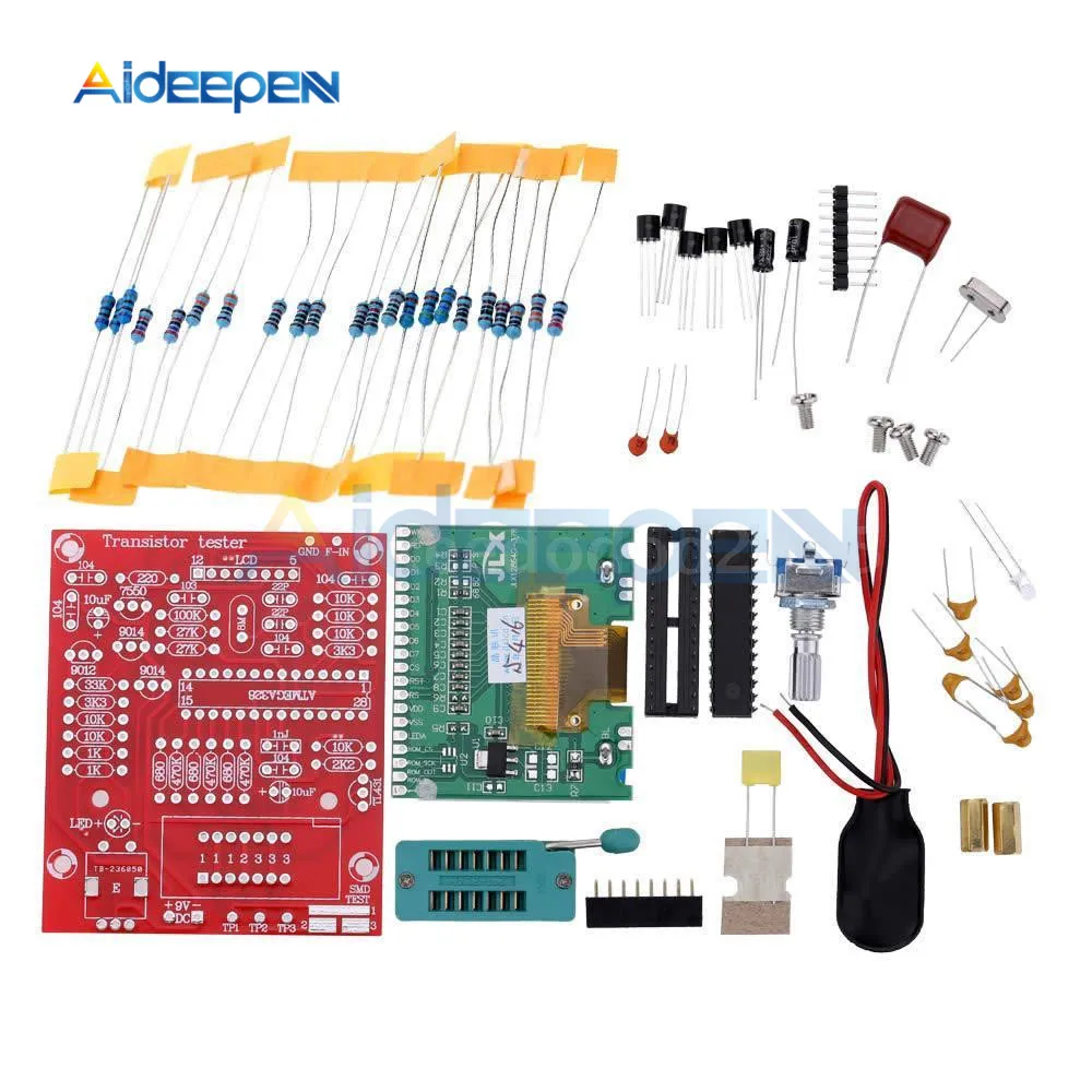 DIY KITS LCD M328 Transistor Tester LCR Diode Triode Capacitance ESR Voltage Meter PWM Square Wave Frequency Signal Generator