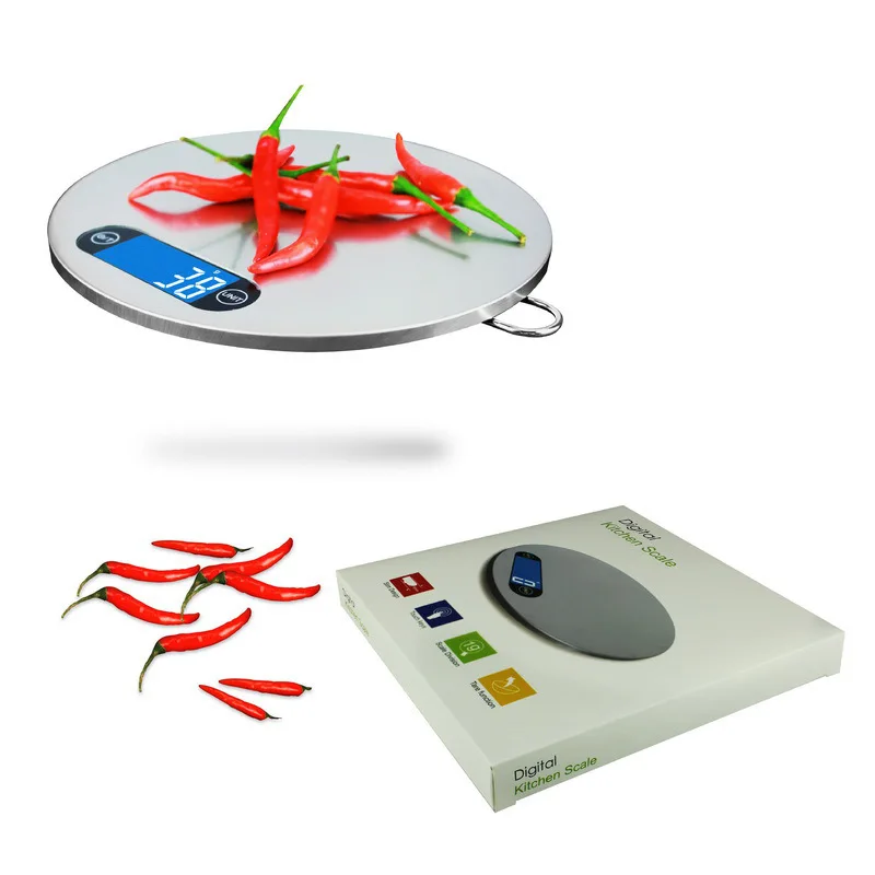  Stainless Steel Kitchen Electronics Balance Name 5kg Can Hanging Kitchen Balance Touch Key Kitchen  - 4000603720303