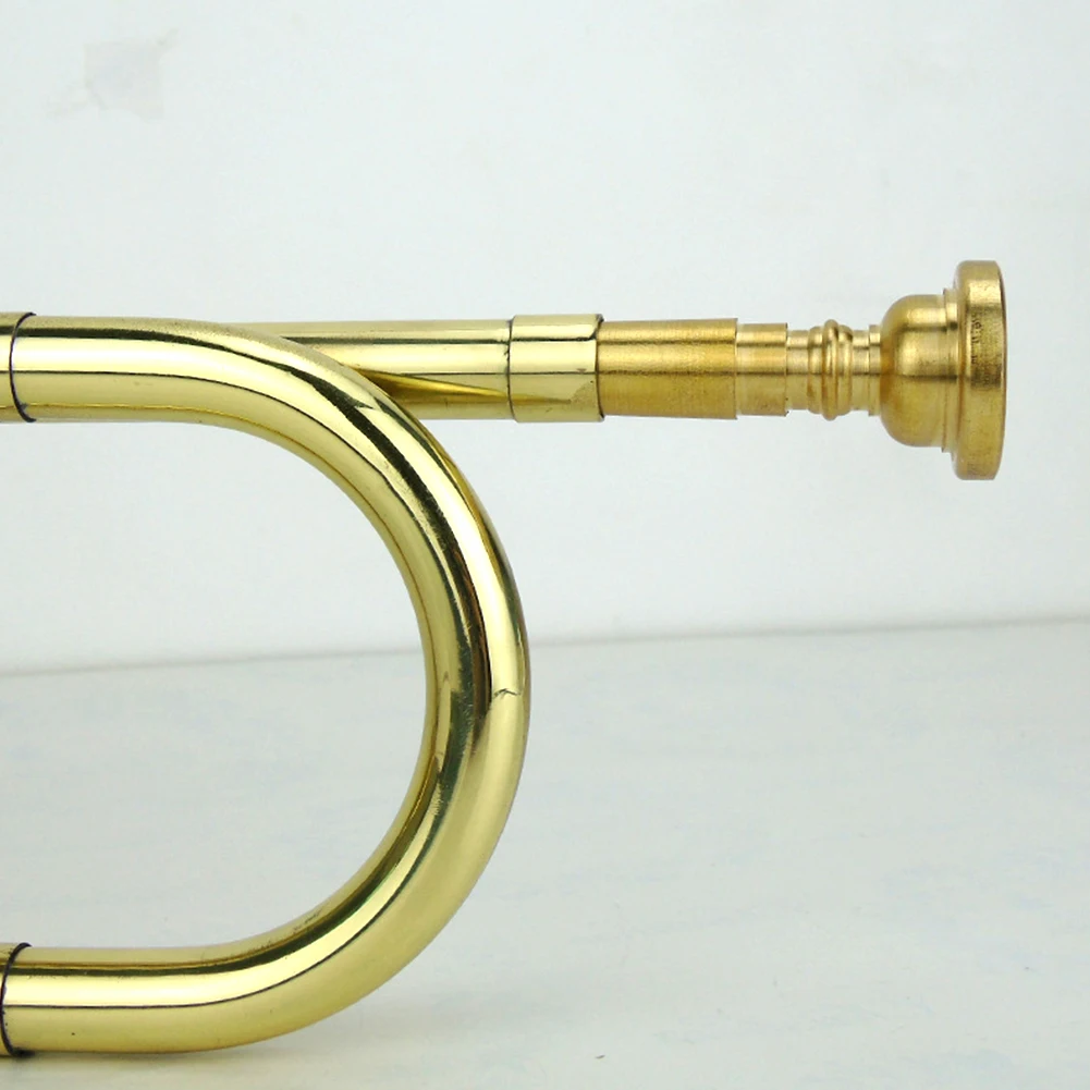 

Universal Brass Instrument Small Professional Bugle Mouth Gold Accessories Musical Trumpet Mouthpiece Replacement Portable Mini