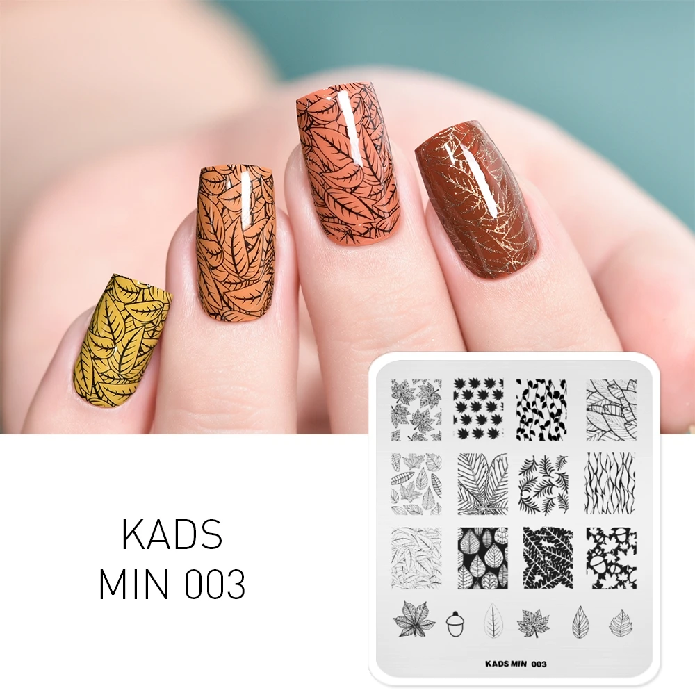 KADS стемпинг геометрия 005 3D геометрическая форма для ногтей пластины для стемпинга штамп для стемпинга стемпинг для ногтей штамп для ногтей трафареты для ногтей штамповка для маникюра дизайн ногтей для стемпинга - Цвет: Min 003