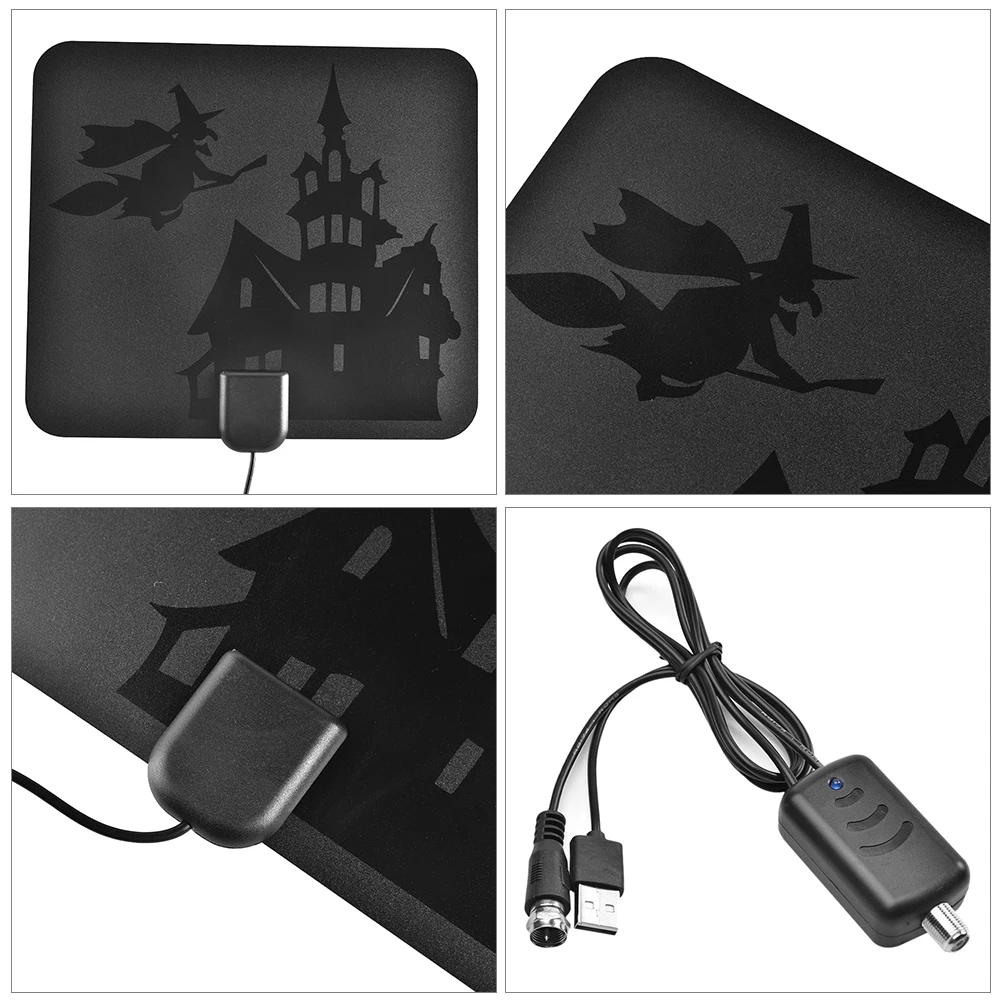 4K Digital HDTV Aerial Indoor Amplifier Antenna  1180 Miles Range With 1080P DVB Freeview TV Antenna TV Signal Receiver Booster