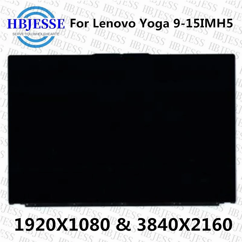

Оригинальный сенсорный ЖК-экран 15,6 дюйма FHD или UHD для Lenovo Yoga 9-15IMH5 82DE series, дигитайзер для ноутбука, замена в сборе