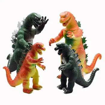 

PVC Action Figure Green Orange Simulation Monster Gojira Model Toy Ornaments Children's Toys Gifts