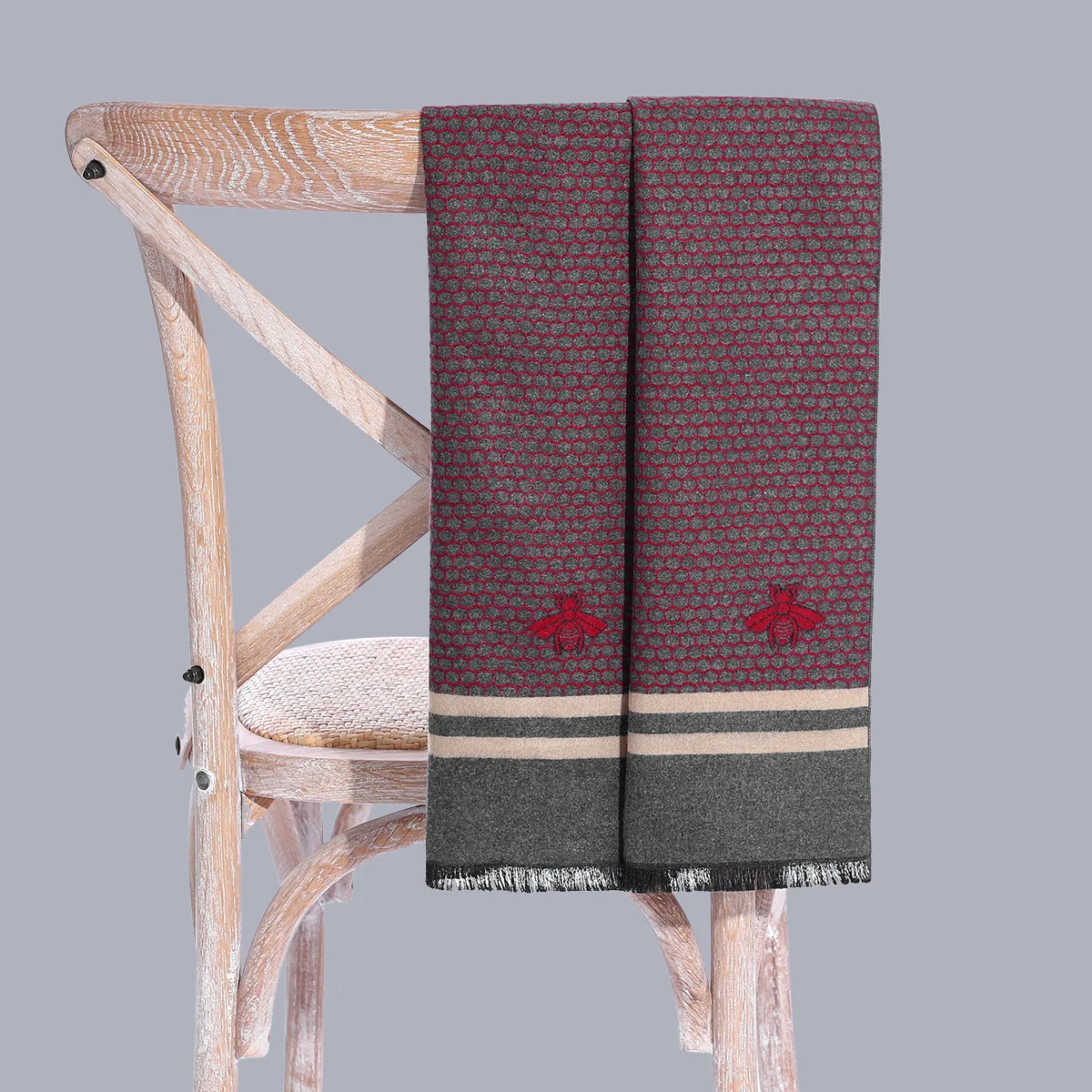 mens scarf for summer High-End Men's Scarf Autumn and Winter Korean Version Tide Imitation Cashmere Scarf Men's All-Match Simple Scarf Men mens infinity scarf Scarves