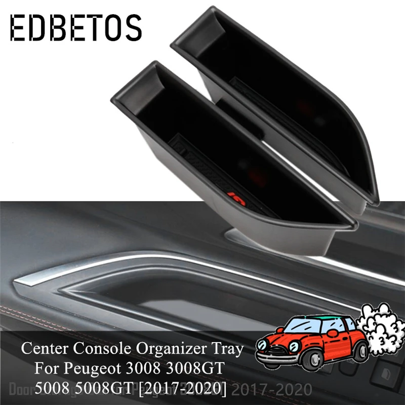 Для Peugeot 3008 3008GT 5008 аксессуары для автомобиля коробка хранения передней двери