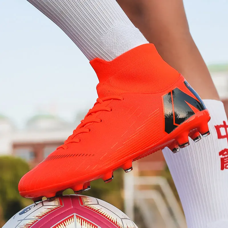 New Orange Futsal Soccer Boots For Men 