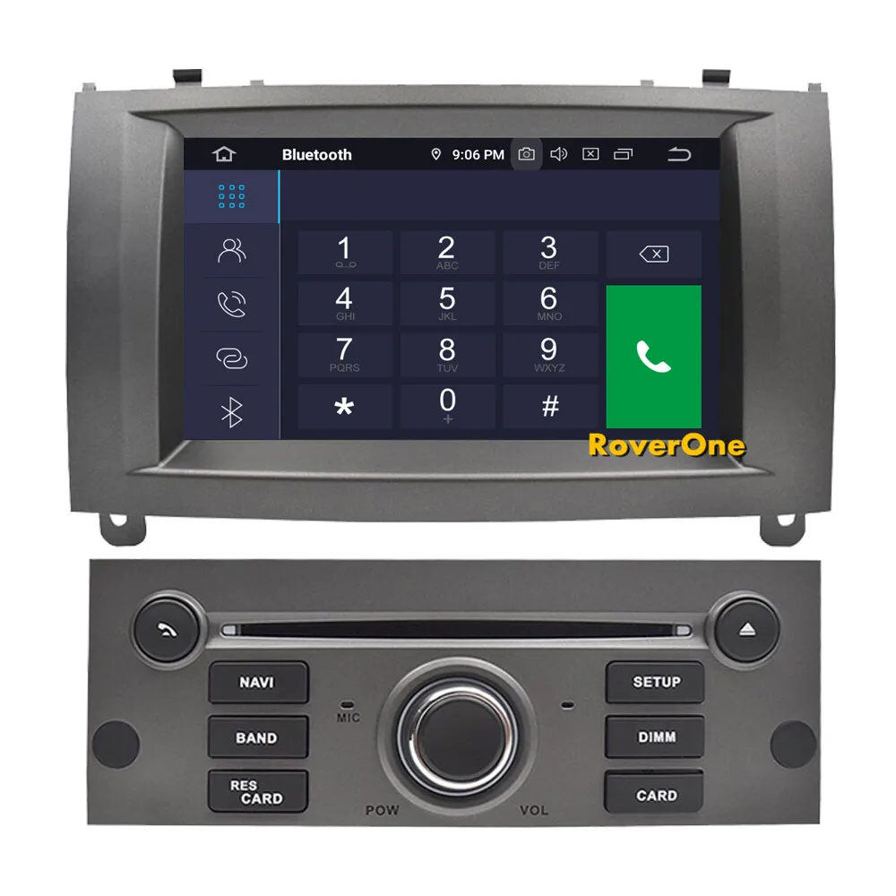 Discount RoverOne Android 9.0 Car Multimedia Player For Peugeot 407 2004-2010 Radio Stereo DVD GPS Navigation For Peugeot 407 Head Unit 6