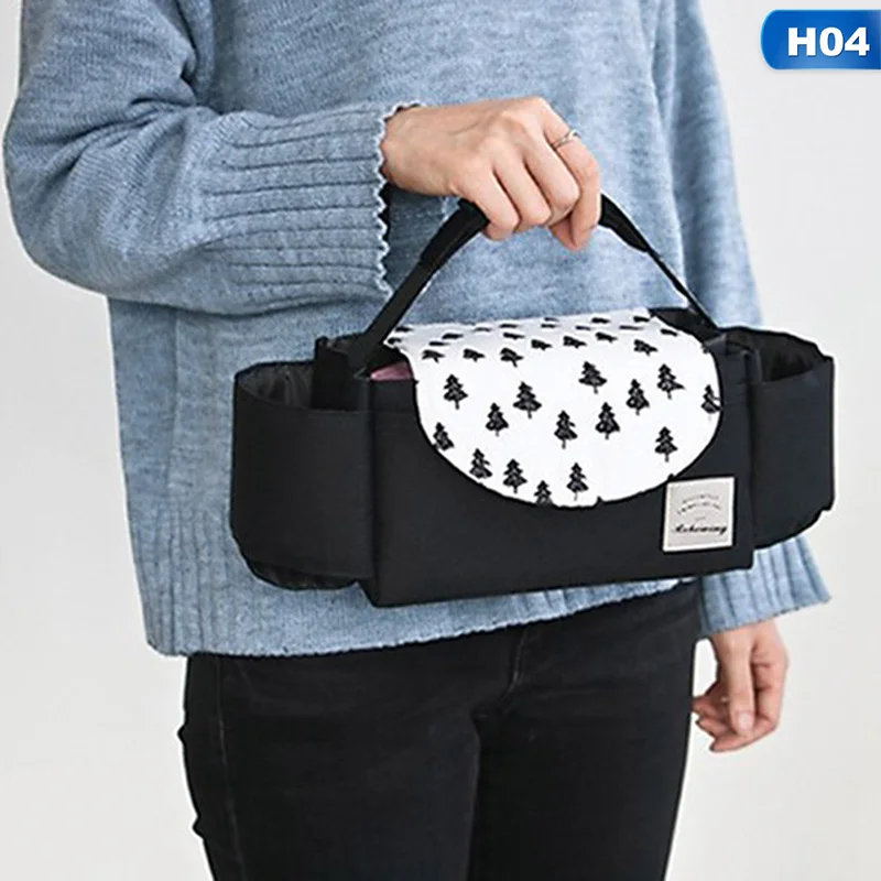 H04 1 шт., Детская сумка для хранения, аксессуары для детских колясок, Большая вместительная сумка для мам, коляска, органайзер для бутылочек, аксессуары - Цвет: H04