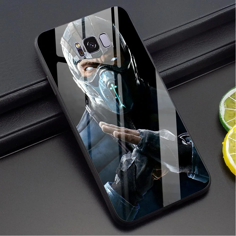 Для телефона с изображением игры Mortal Kombat Крышка для samsung Galaxy S10 A70 A60 M40 A50 A40 A20 A30 A10 S7 край S8 S9 Plus закаленное Стекло