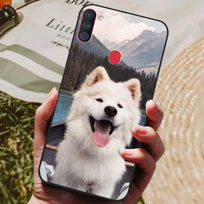 Sleek Black Silicone Back Cover with Soft Bumper
