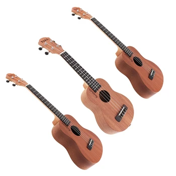 

Ukulele Acoustic Guitar Sapele Wood Ukulele Hawaii 4 String Guitar