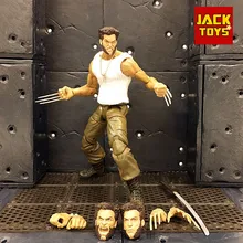 Marvel Legends, на заказ, 6 дюймов, фигурка, старый Логан, Джекман, X men, Росомаха, 1/12, белая рубашка, Боевая позиция, фигурка, тело, кукла