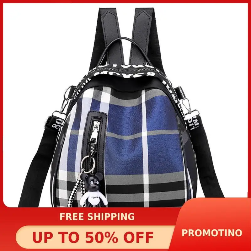 

Hot Selling Women's Backpack 2020 New Style Fashion Plaid Oxford Bags Lightweight Mini Backpack Free Shipping travel backpack