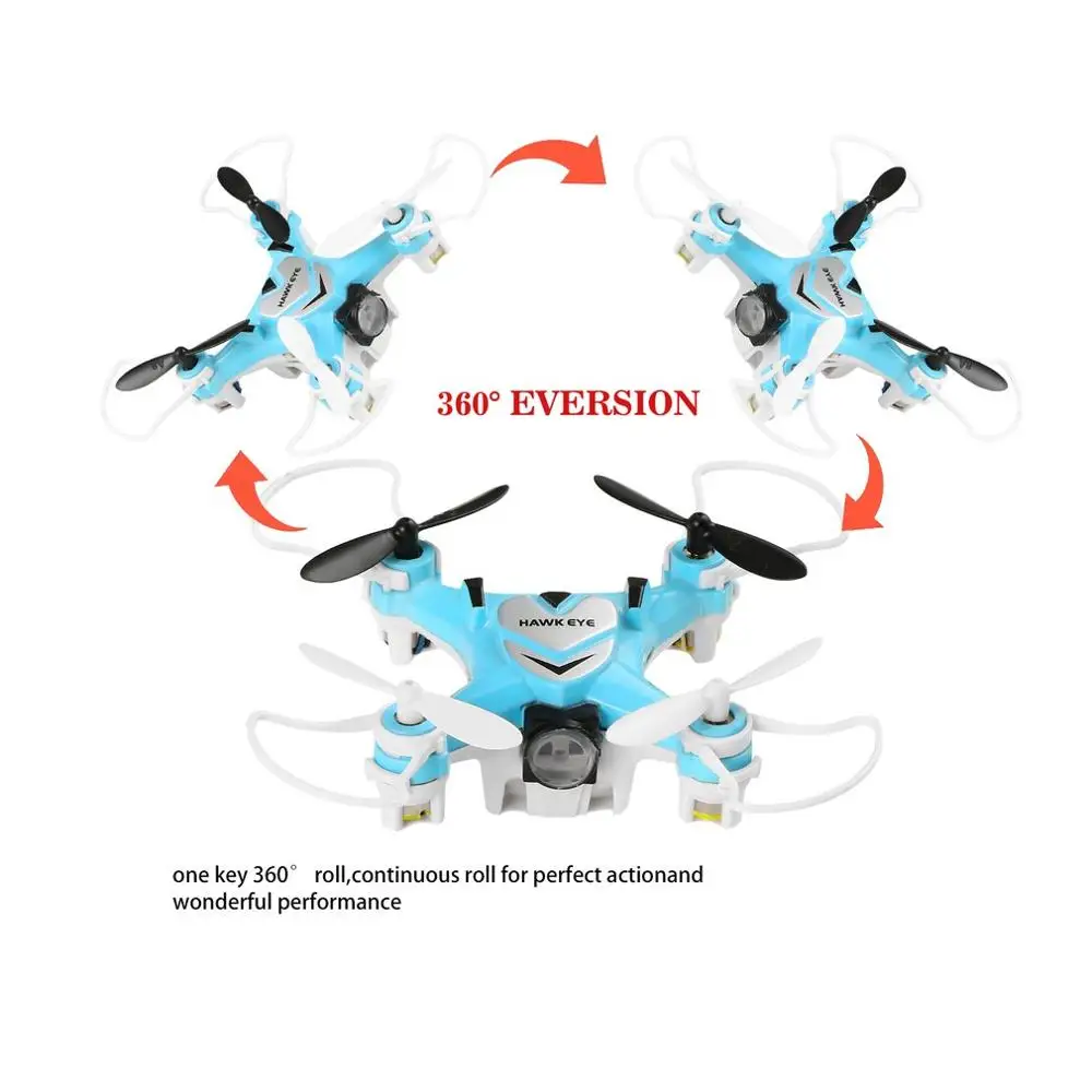2,4G 4 канала мини-Квадрокоптер с дистанционным управлением Drone прочный «Безголовый» режим автоматический возврат одним нажатием кнопки игрушки готов к использованию с 6-осевым гироскопом