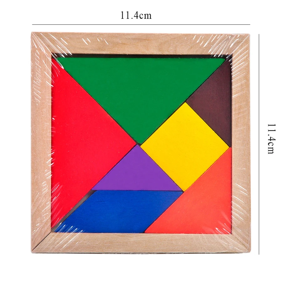 2 шт./компл. Деревянные Монтессори Пазлы Tangram головоломки детские развивающие игрушки для детей мультфильм Животные 3D Пазлы детский подарок GYH