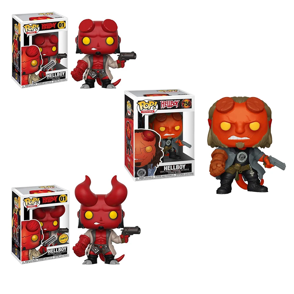 Funko pop HELLBOY 01 #750 # виниловые экшн и игрушки Фигурки Коллекционная модель для