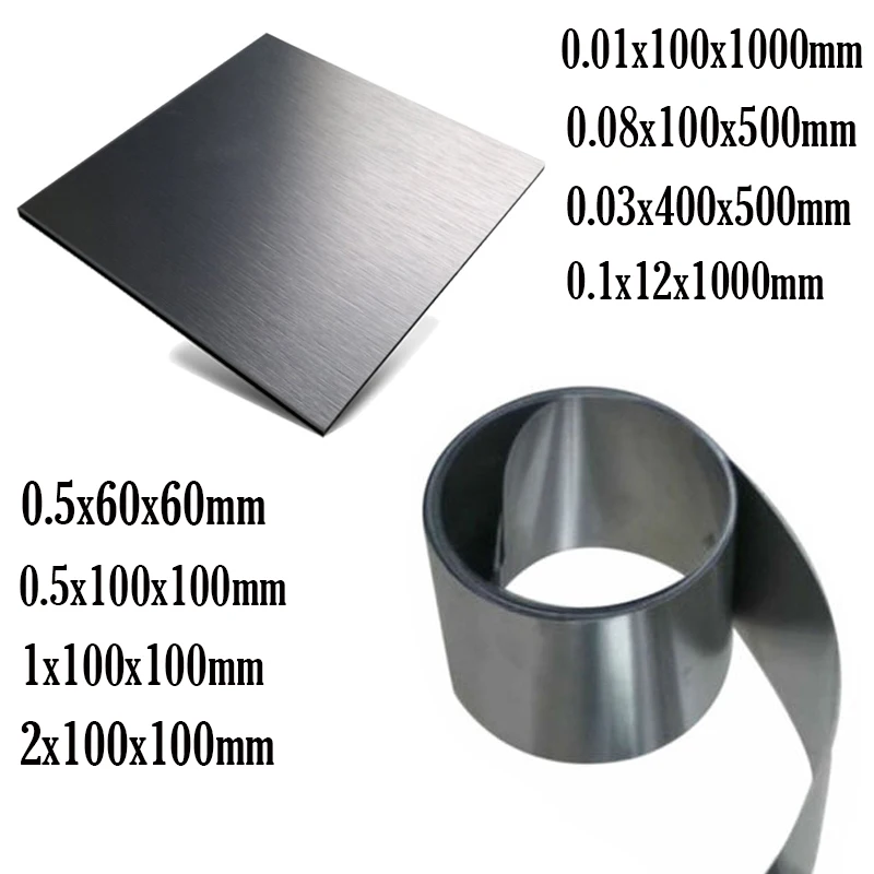 1PCS 0.2x100x500mm 304 Stainless Steel Skin/Plate/Thin Steel Plate/Thin Plate Sheet Foil/Stainless Steel Foil/ 24 Specifications 0 8mm 0 9mm 1mm mo high purity molybdenum foil high pure molybdenum plate molybdenum sheet research molybdenum strip