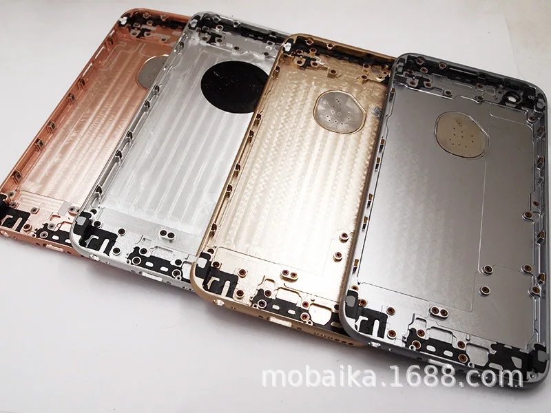 Для iPhone 6 6g Корпус для iPhone 6 6G задняя крышка батарейного отсека задняя дверь Чехол средний корпус черный запасные части для ремонта