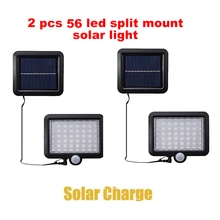 2/4pcs Newest 100/56/30 LED Solar Power Street Light PIR Motion Sensor Lamps Garden Security Lamp Outdoor Street Waterproof Wall