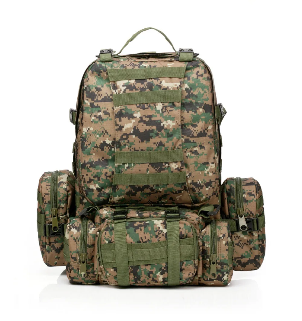 Большой емкости 50л тактический рюкзак сумка для улицы Zaino Militare походные рюкзаки армейские военные сумки рюкзаки - Цвет: conglin shuma