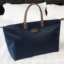 Классический французский стиль Универсальные вместительные нейлоновые водонепроницаемые Прочные Женские Сумки Большая городская сумка для покупок Повседневная сумка