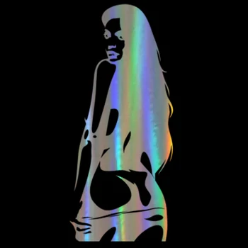 

Creative Hot Sexy Girl Car Styling Accessories Personality Window Car Decal Decoration PVC 18cm X 8cm Windshield Reflective