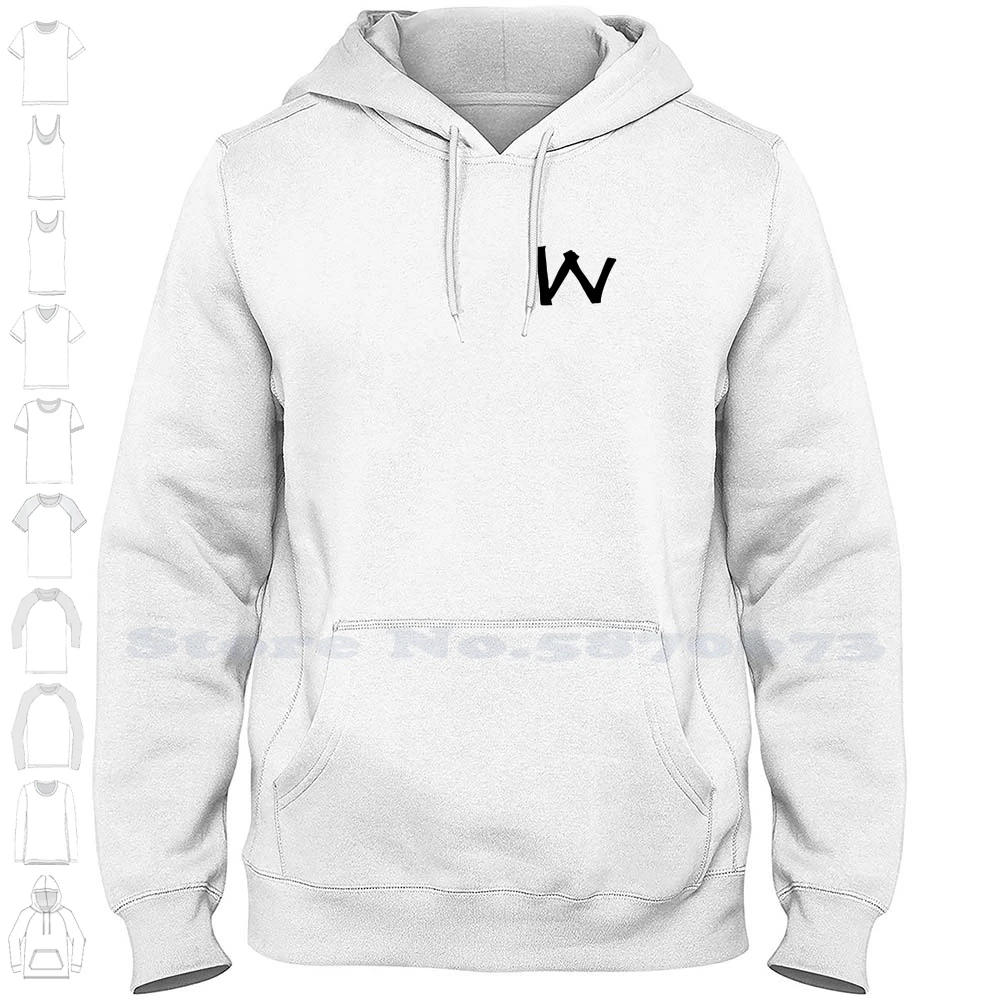 W lettera (nastro monogramma) Streetwear Sport felpa con ...