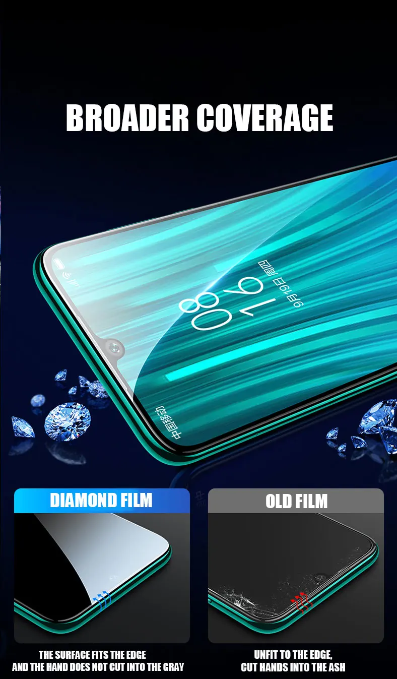 6D закаленное стекло для xiaomi redmi note 8T 8 Pro полный закругленный протектор экрана для xiaomi redmi note 8 pro глобальная версия стекла