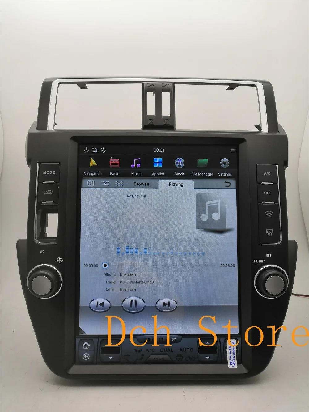 12,1 дюймов tesla стиль Android 8,1 dvd-плеер автомобиля для Toyota Land Cruiser Prado 2010 2011 2012 2013 px6