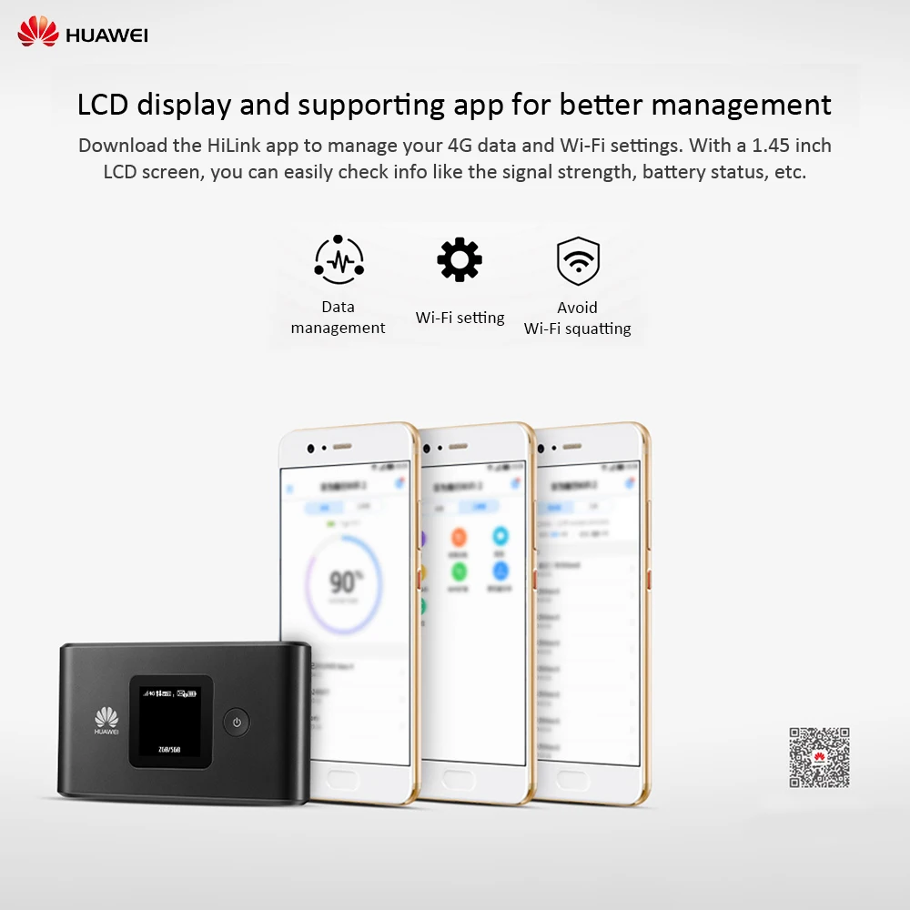 Huawei WiFi 2 E5577Bs-937 4G LTE полный диапазон 150 Мбит/с портативный мобильный беспроводной маршрутизатор WiFi точка доступа ЖК-дисплей двойная антенна