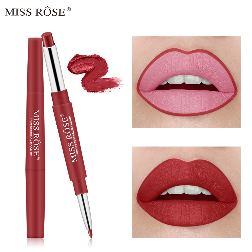 

MISS ROSE New 20 Colors Long-lasting Lip Liner Matte Lip Pencil Waterproof Moisturizing Lipsticks Makeup Contour Cosmetics TSLM2