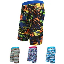 Мужская сексуальная одежда для купания размера плюс, быстросохнущие дышащие мужские плавки размера плюс, шорты для серфинга