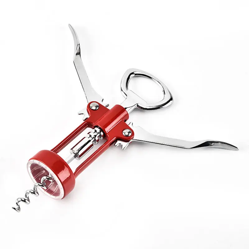 Creative Zinc Alloy Wine Corkscrew Kitchen Tools Stainless Steel Wine Corkscrew Portable Metal Red Wine Opener Cork Remover images - 6