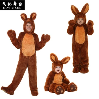 

hot Halloween party Costume Adult Children cosplay costume Animals Cute brown rabbit kid storytelling costume