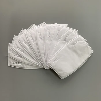 

10pcs/lot PM2.5 Filter Paper Haze Mouth Mask Dustproof Mask Filter Paper Health Care Filter Paper For Face Mask