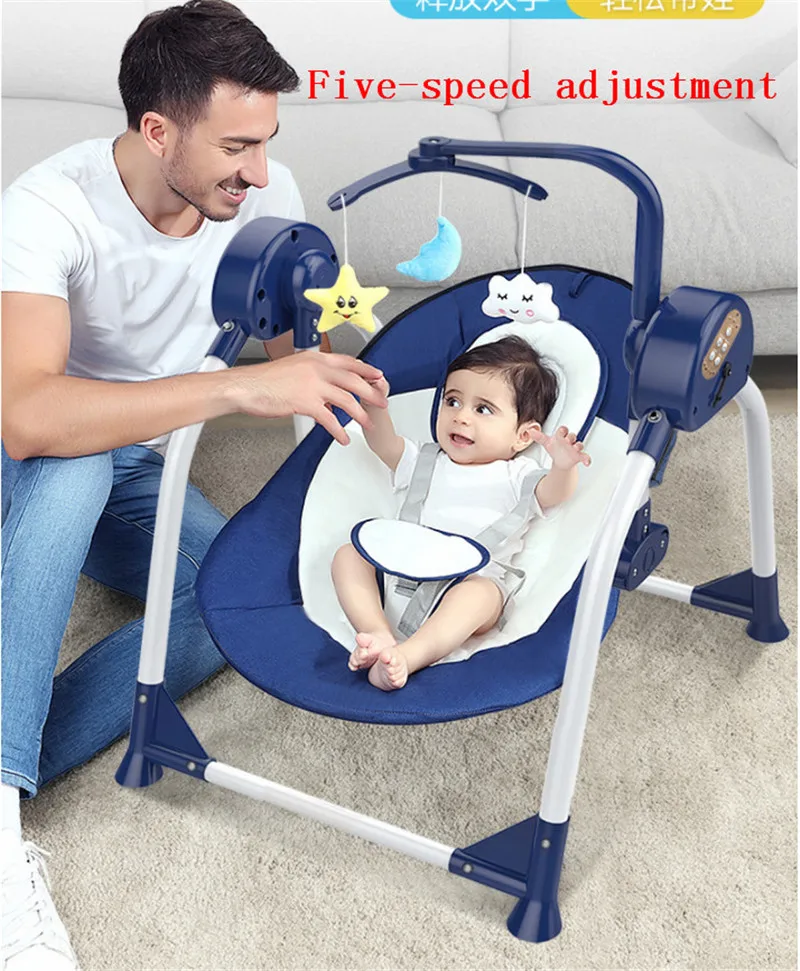 

Baby electric rocking chair baby cradle recliner with baby artifact sleepy newborn comfort chair shake shaker