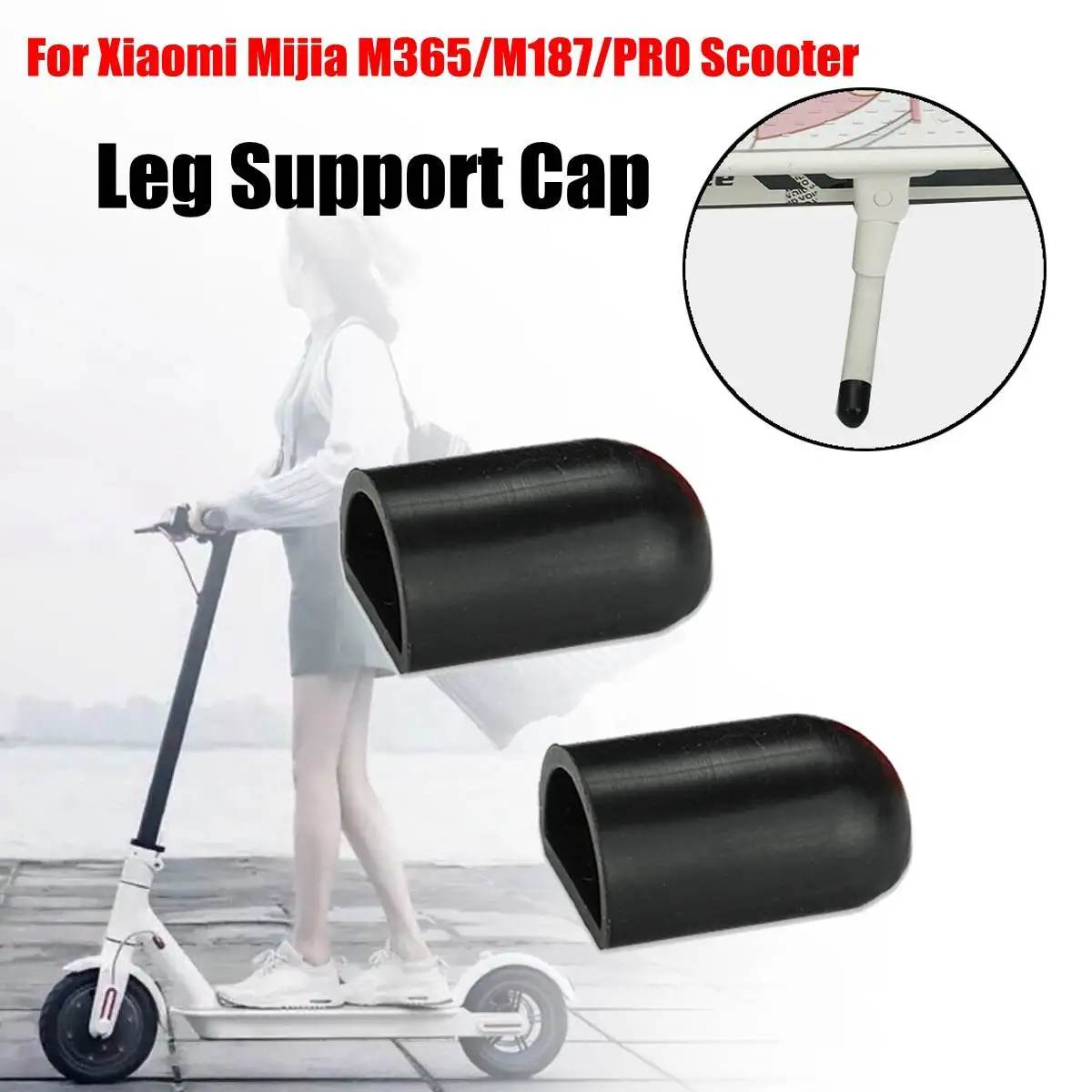 2 pieces of silicone cap M365 electric scooter foot support silicone sleeve for Xiaomi M365 scooter accessories