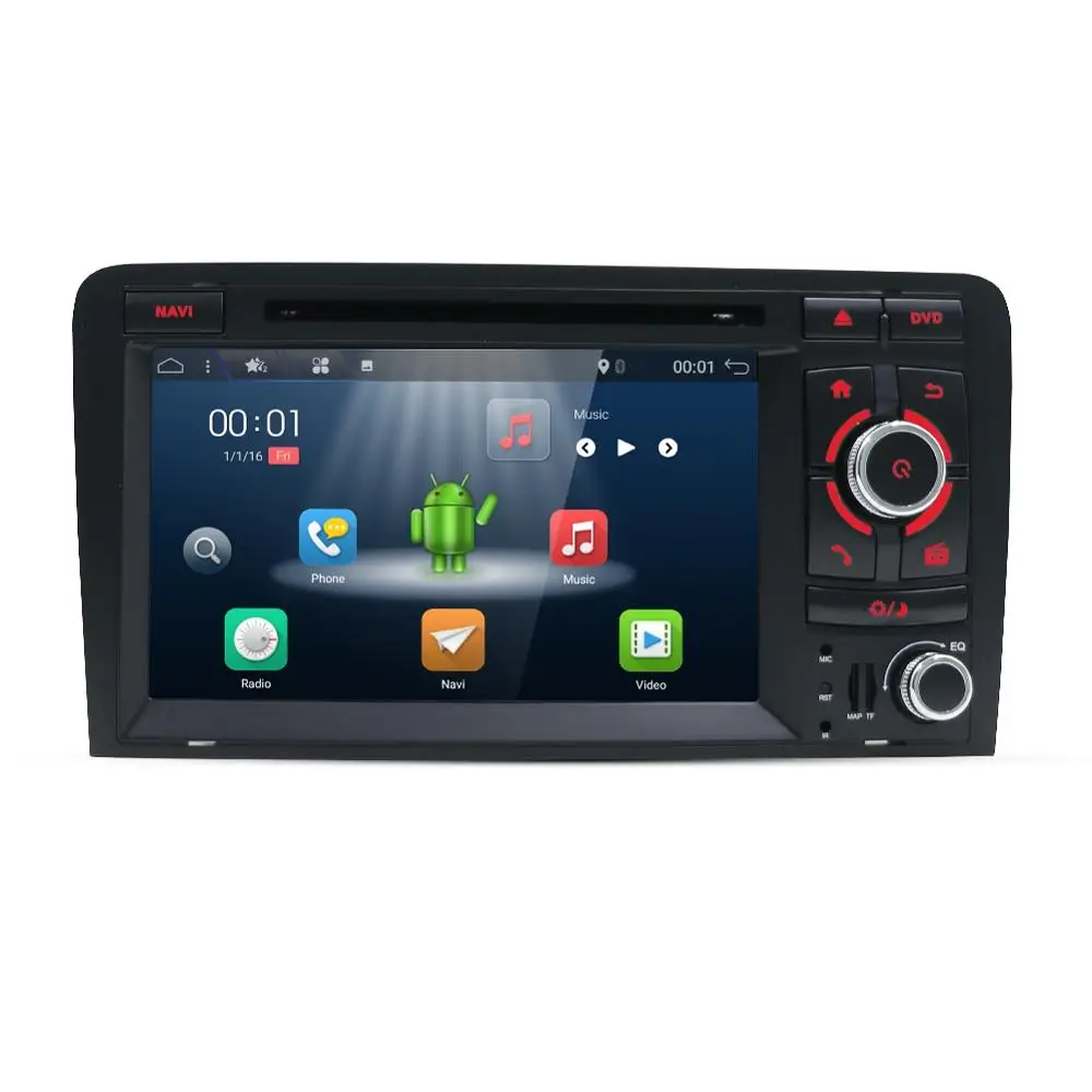 Perfect Autoradio Android 9.0 For Audi A3 8P S3 RS3 Fit 2003-2011 double 2 din car dvd radio stereo audio 4G 64G HDMI Wifi Multimedia 1