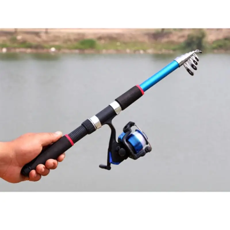 

Telescopic Fishing Rod Retractable Portable Ocean Fishing Pole Wheel Roller Outdoor Fish Supplies Tool Accessories new