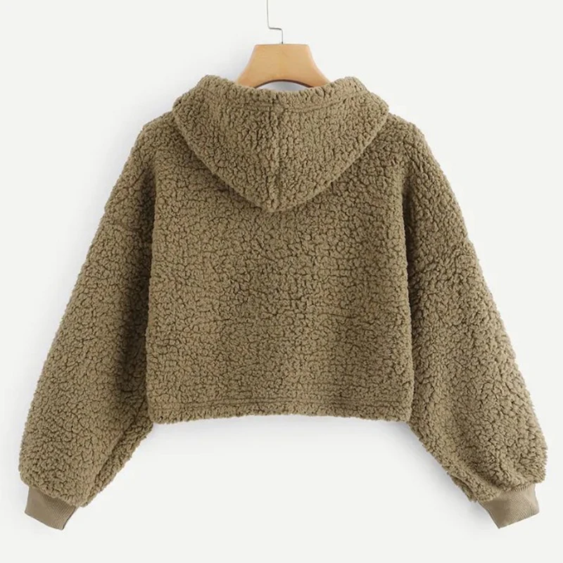 Вертикальный шнурок Толстовка с капюшоном для женщин Повседневное осень Новинка; футболки пуловеры женские толстовки с капюшоном и длинными рукавами из искусственной меховые пиджаки Спорт