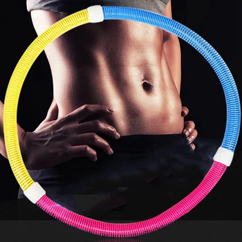 

Adjustable Sport Hoop Adult Sports Fitness Home Massage Loops Lose Weight Soft Tube Circle Yoga Waist Exercise Hoops Slimming
