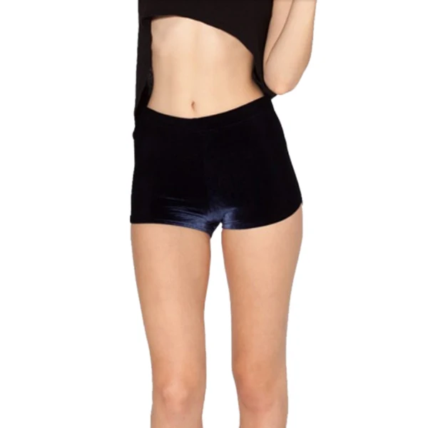 Navy Blue Удобные танцевальные шорты для гимнастики для девочек, шорты с высокой талией, шорты, бархатные черные, красные, синие KH889 - Цвет: Navy Blue