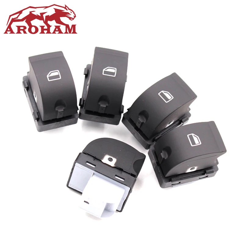 5x Electric Powert единый переключатель подъемников окон Button для AUDI A4 B6 B7 RS4 R8 TT SEAT Exeo 8E0 959