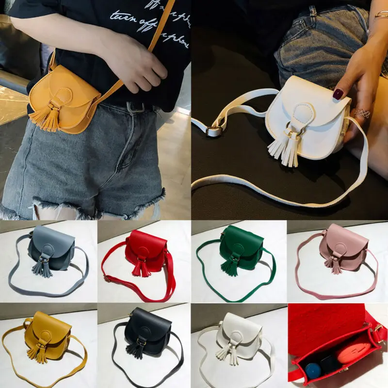 Citgeett Fashion Baby Girls Handbag Leather Shoulder Mini Bag Purse Ladies Crossbody Satchel Tote Solid