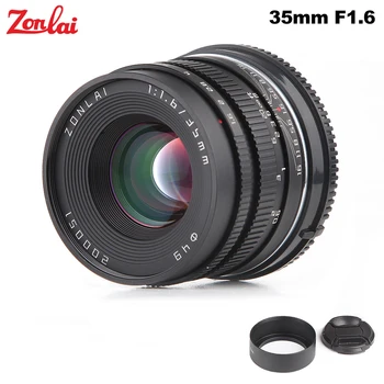 

Zonlai 35mm F1.6 Large Aperture Manual Prime Lens for Sony E-mount for Fuji Mount a6300 a6500 X-A1 X-A2 X-M1 Mirrorless Cameras